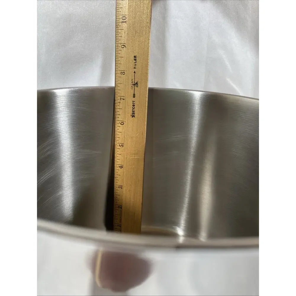 Revere Ware Stainless Steel 8 Qt Quart Stock Pot 91 Lid Tri Ply Disc Bottom USA